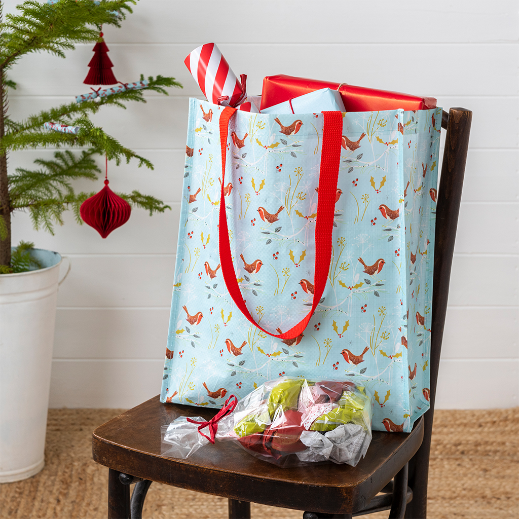 recycled shopping bag - winter walk