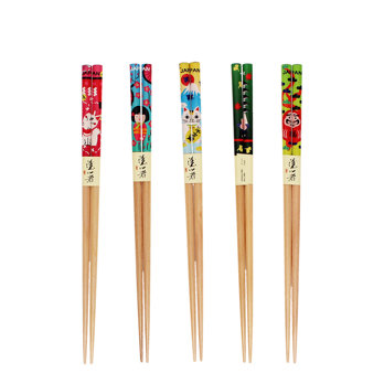 wooden chopsticks (pack of 5 pairs) - japanese heritage
