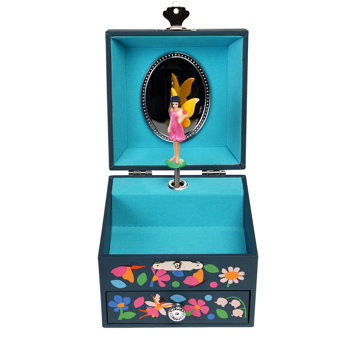 musical jewellery box - fairies in the garden