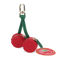 cherries coin purse key chain