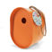 ovales vogelhaus aus bambusfaser - orange