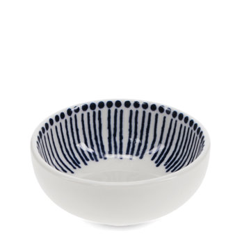 round ceramic dipping bowl 7cm - beaded lines