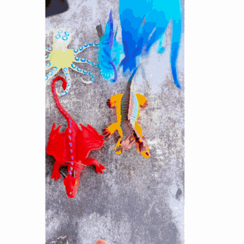 glow in the dark squishy toy - squid