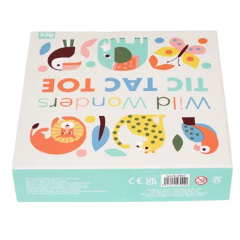 wooden tic-tac-toe - wild wonders wooden tic-tac-toe - wild wonders