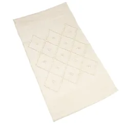 alfombra de bucle de 50 cm x 90 cm - crema
