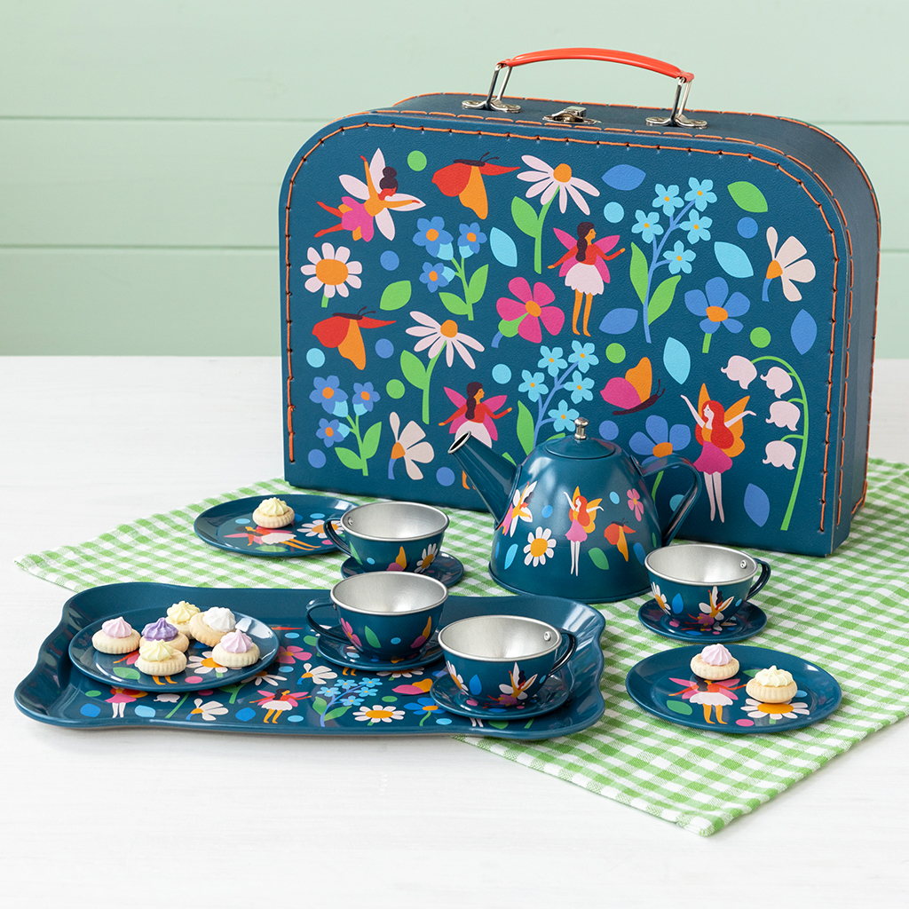 tea party set - fairies in the garden