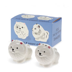 ceramic salt and pepper shakers - dogs