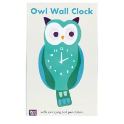 wooden wall clock with pendulum - owl wooden wall clock with pendulum - owl