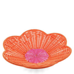 woven plastic basket - flower