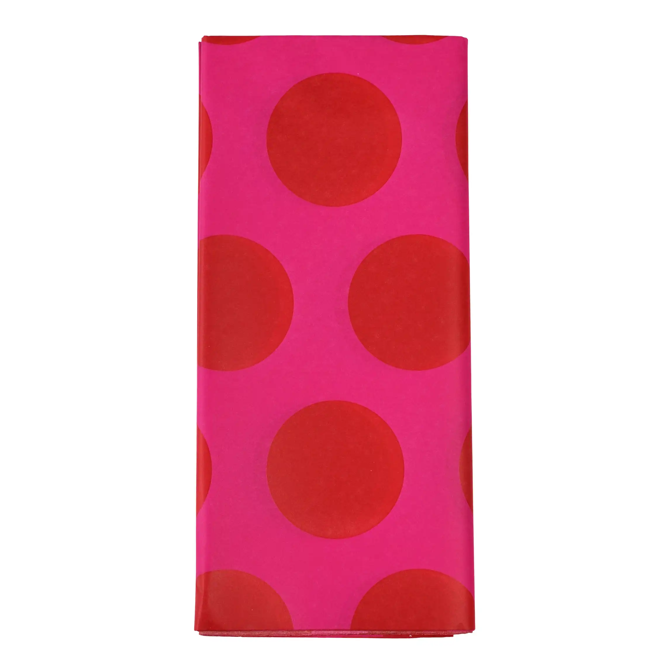 papier de soie spotlight rouge sur rose (10 feuilles)