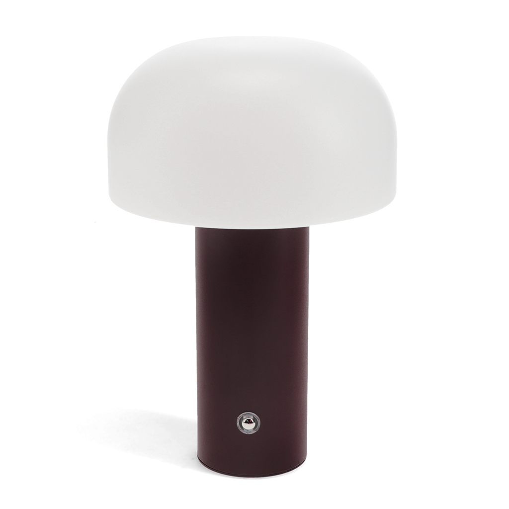 lampe tactile champignon rechargeable usb - marron