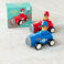 action-rennauto mit druckantrieb blau
