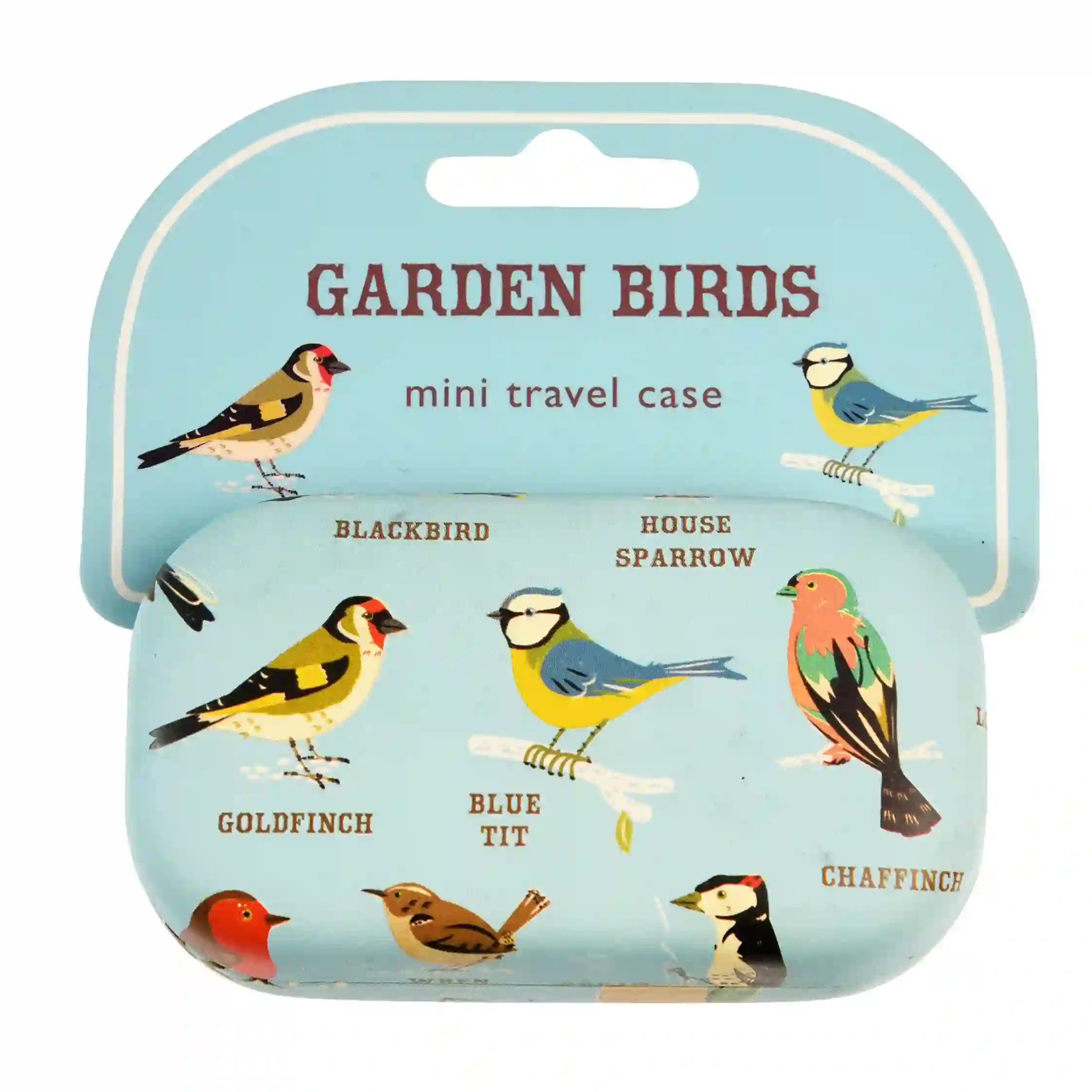 mini travel case - garden birds