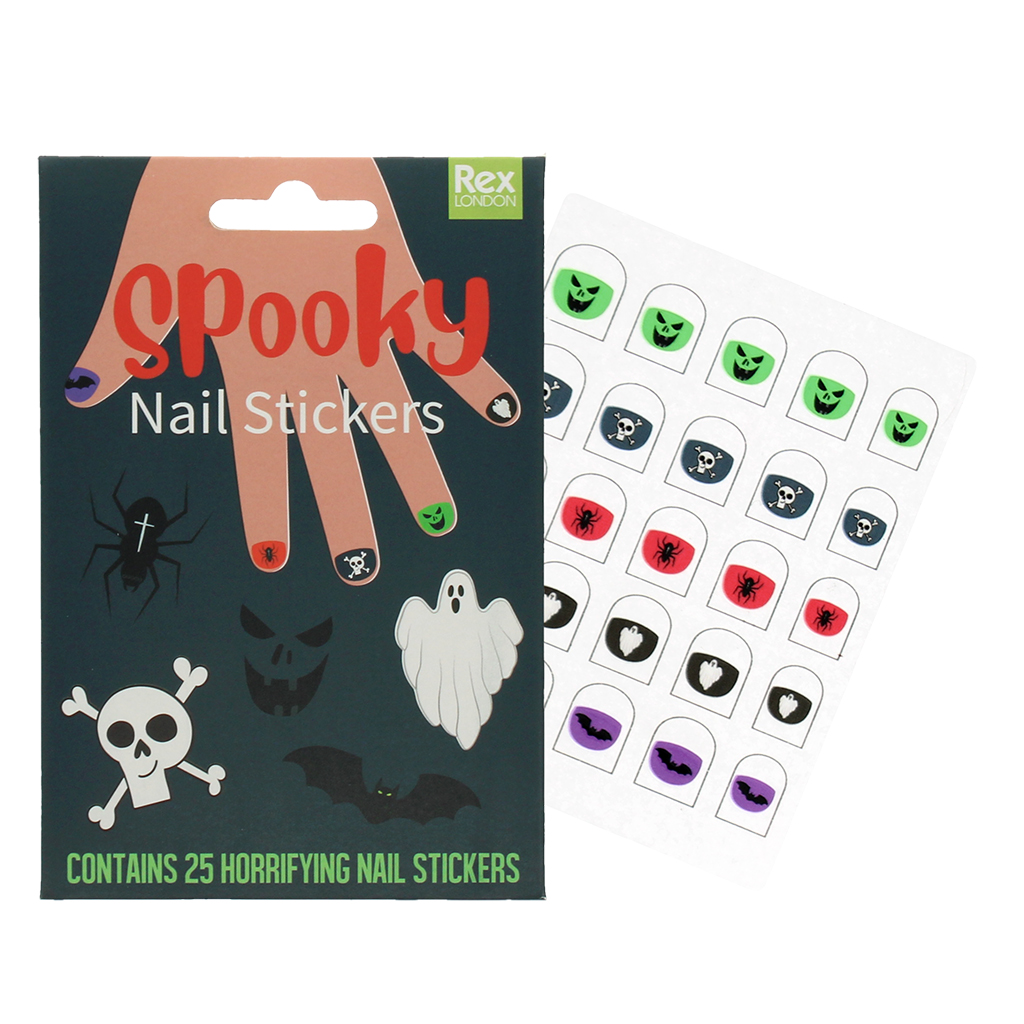 autocollants ongles pour enfants - spooky