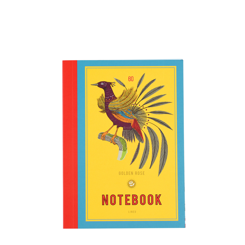 a6 notebook - golden rose syrup