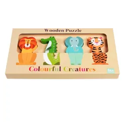puzzle en bois colourful creatures