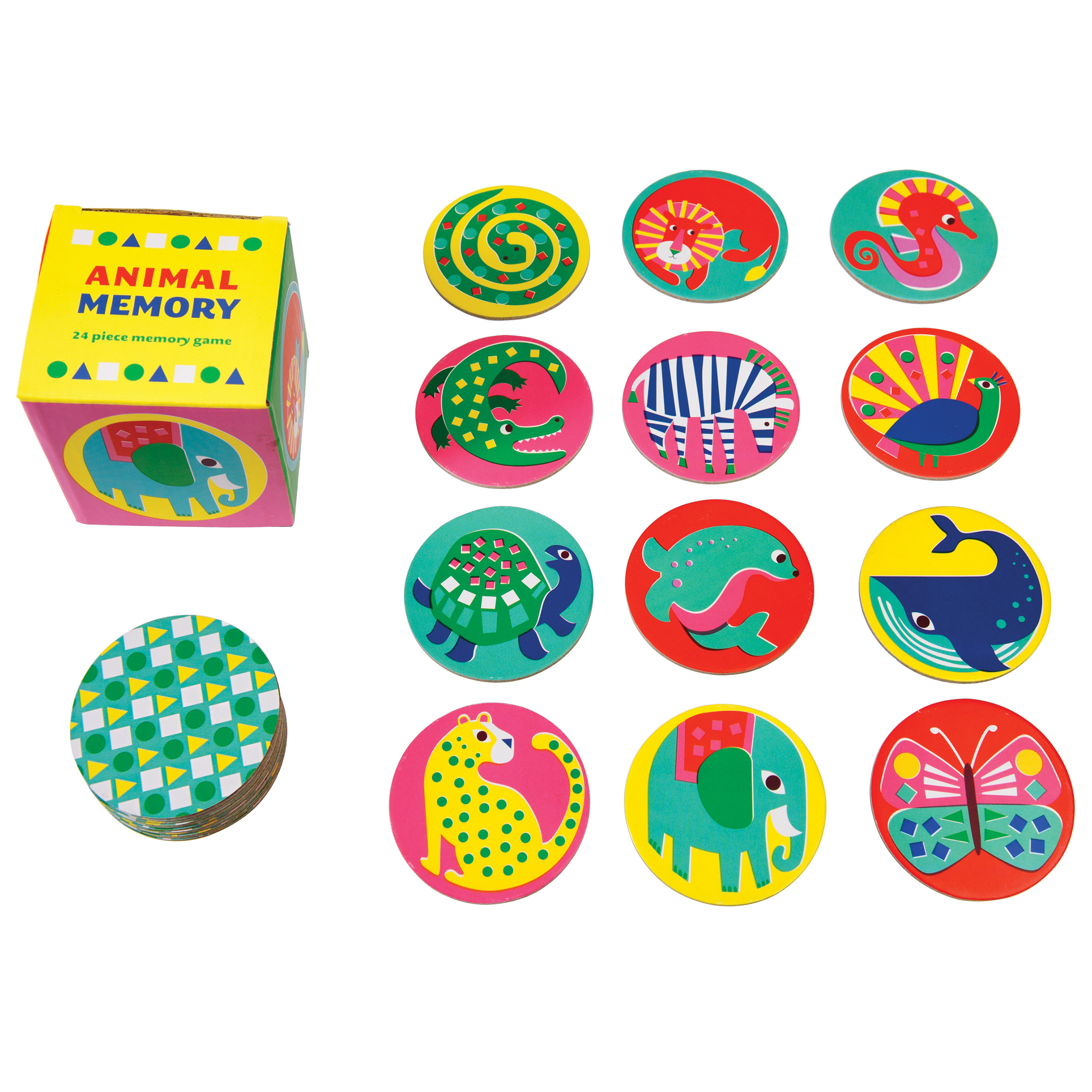 jeux de mémoire animaux (24 pièces)