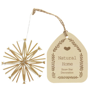 straw star decoration (8cm)