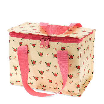 insulated lunch bag - french rose