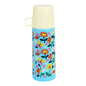 flask and cup - butterfly garden