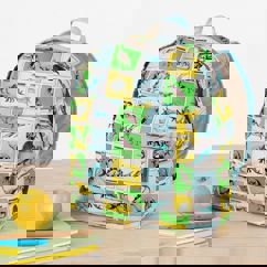 children's backpack - prehistoric land