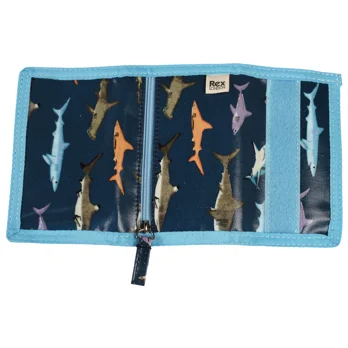 children's wallet - sharks children's wallet - sharks