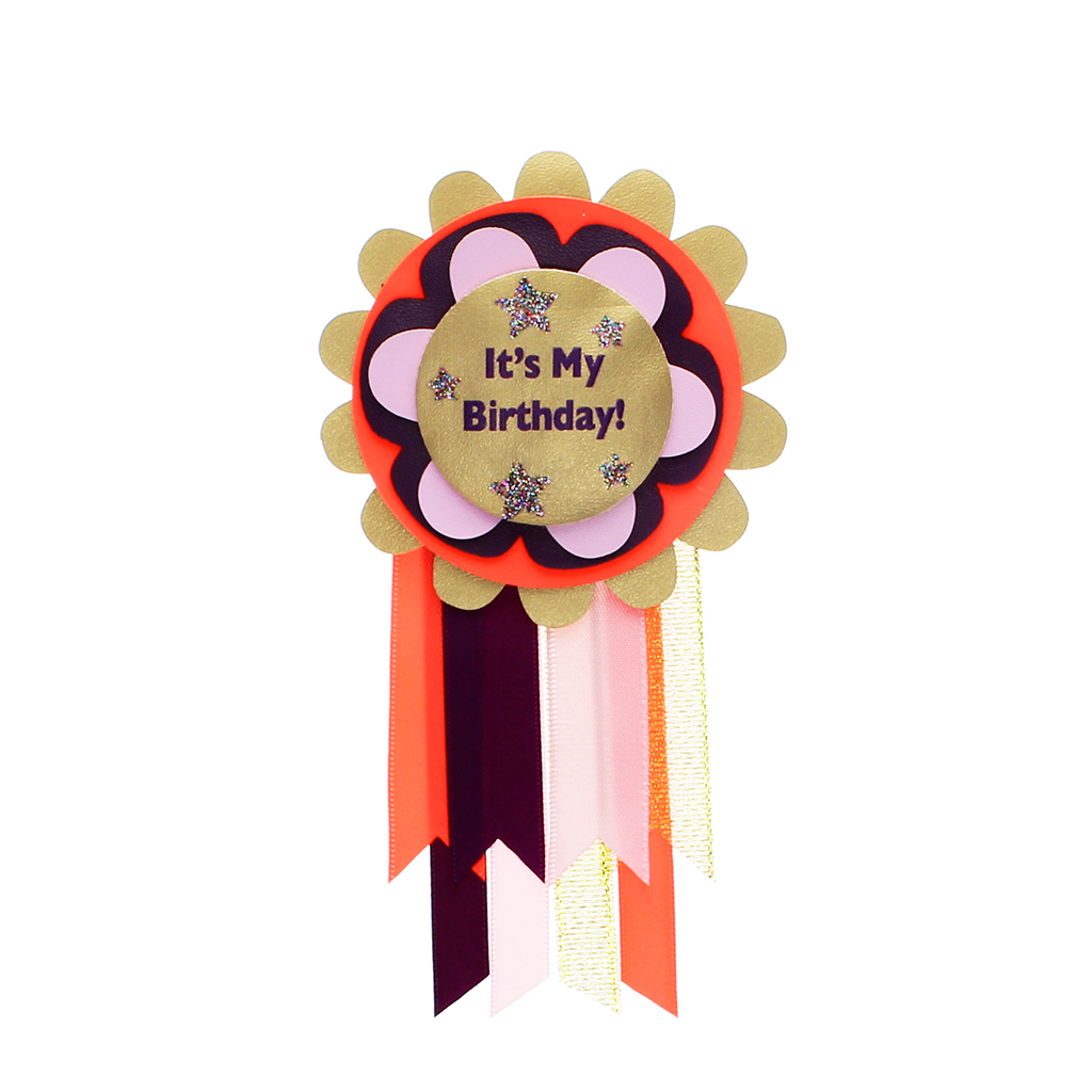 geburtstagsanstecker - „it's my birthday!“