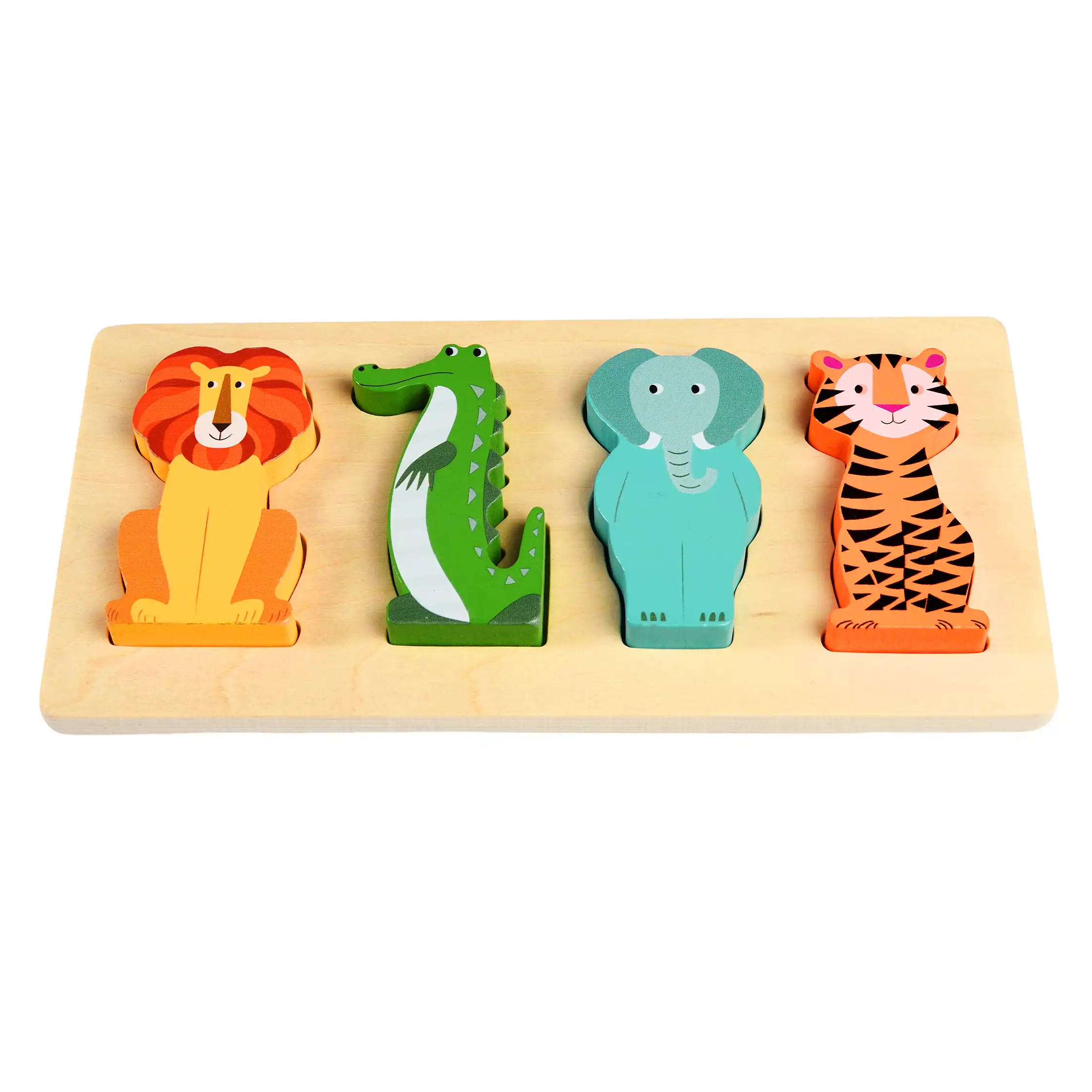 holzpuzzle colourful creatures