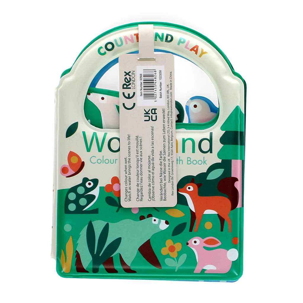colour changing bath book - woodland