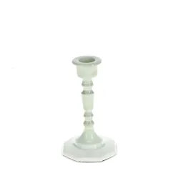 candelabro esmaltado (13cm) - gris claro