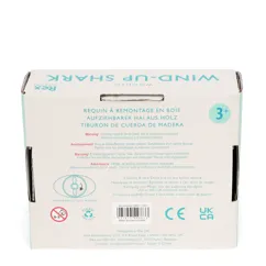 jouet de bain à remonter en bois - requin jouet de bain à remonter en bois - requin