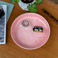 enamel trinket dish (17.5cm) - pink