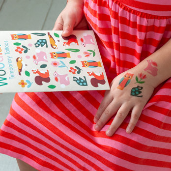 abwaschbare tattoos - woodland