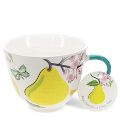 large ceramic mug 550ml - pear