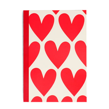 carnet a5 - coeurs