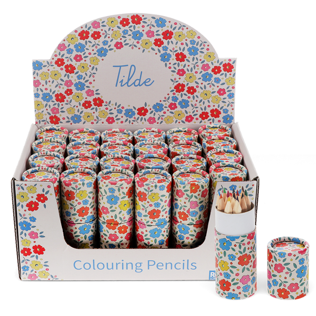 buntstifte in der pappröhre - tilde