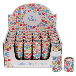 buntstifte in der pappröhre - tilde