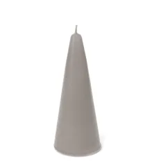 small cone candle - light grey