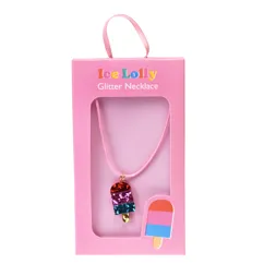 children's glitter necklace - ice lolly