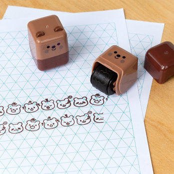 roller stamp - bear