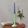 emaille-kerzenständer (19 cm) – grün