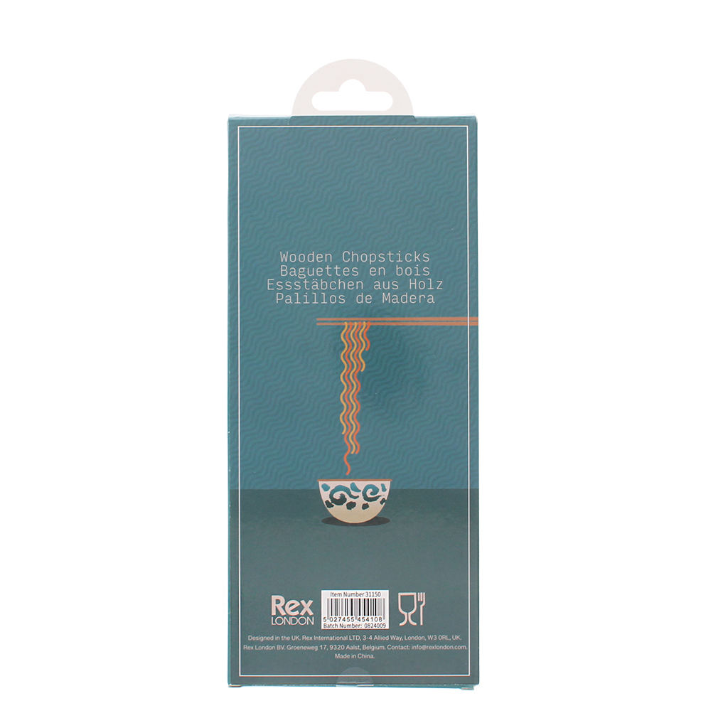 baguettes en bois (pack de 5 paires) - héritage japonais