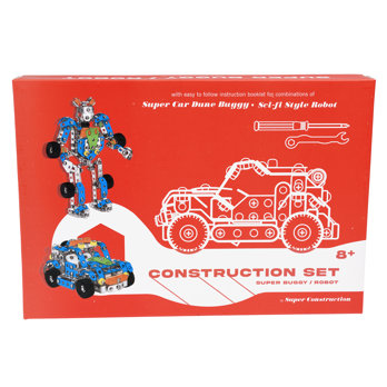 large construction set - robot and dune buggy