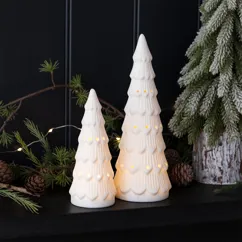 matt ceramic led decoration - small christmas tree matt ceramic led decoration - small christmas tree