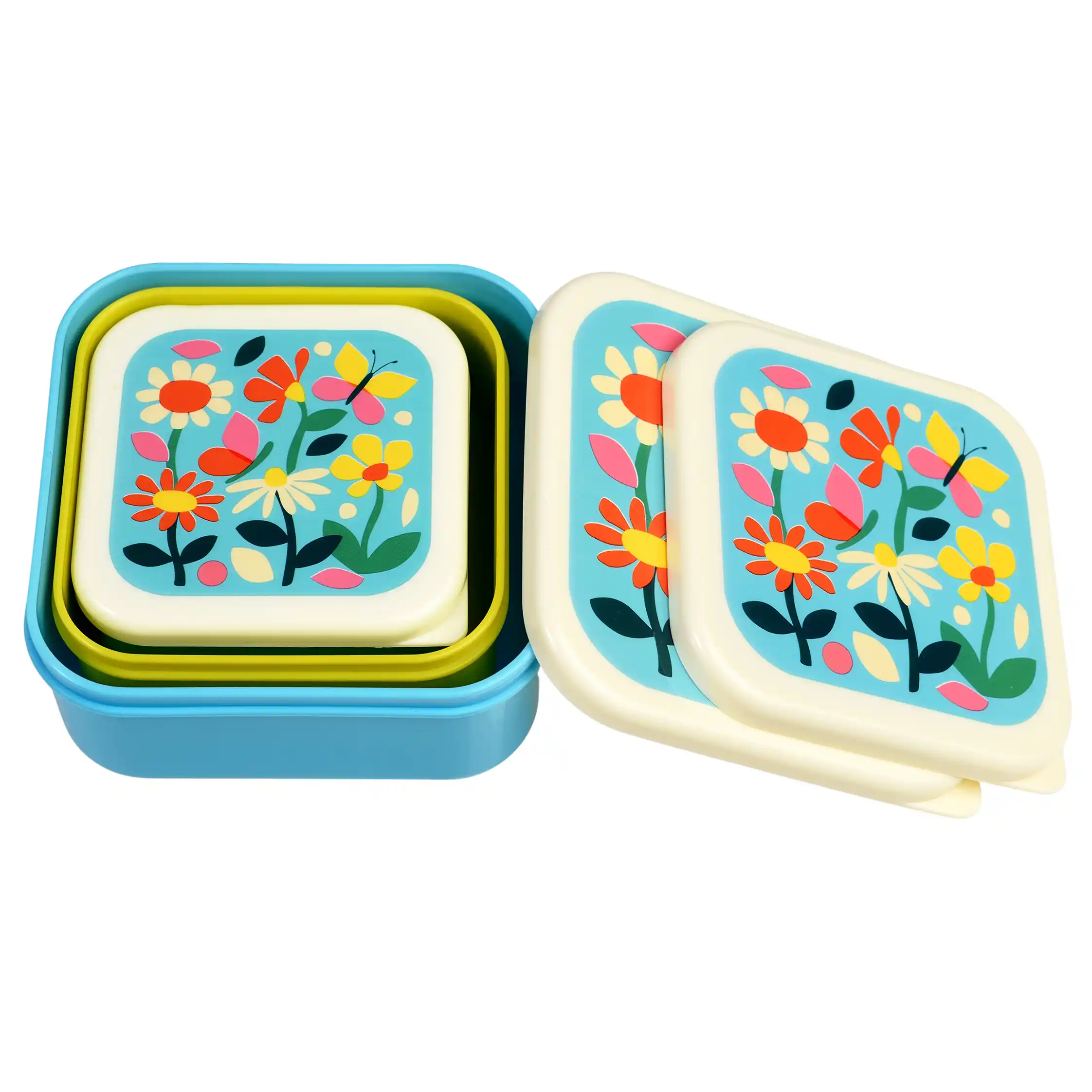 snack boxes (set of 3) - butterfly garden