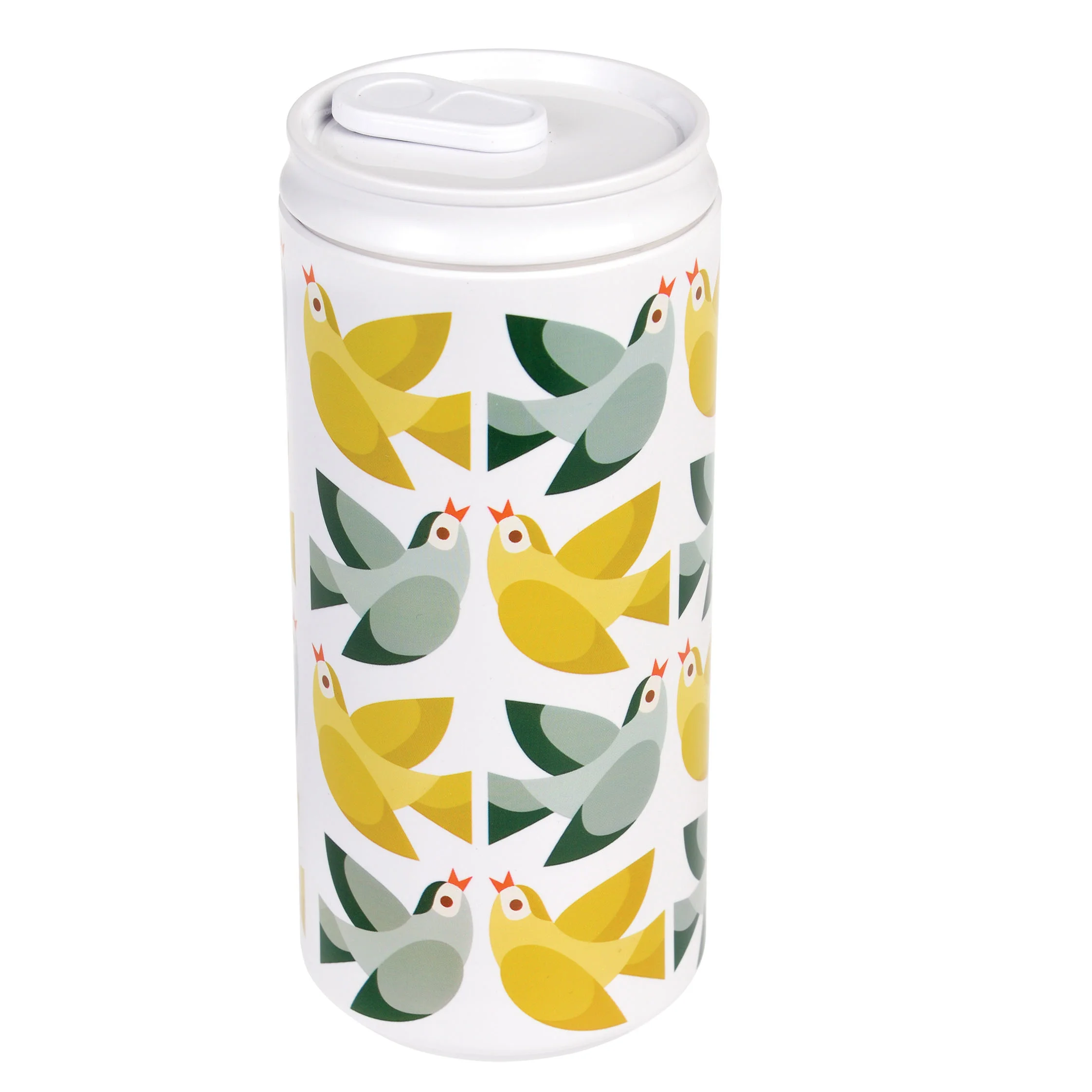 reusable eco can - love birds