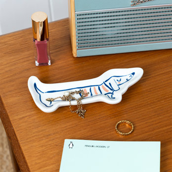 ceramic trinket dish - sausage dog