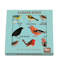 coasters (set of 4) - garden birds
