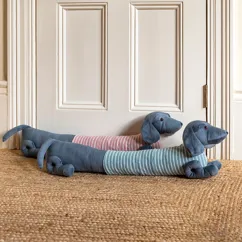 sausage dog draught excluder - green sausage dog draught excluder - green