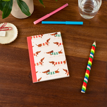 carnet a6 - sausage dog